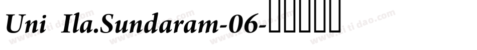 Uni Ila.Sundaram-06字体转换